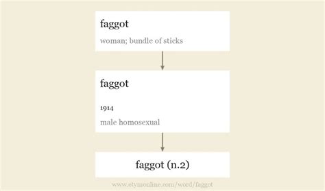 etymology fag|faggot .